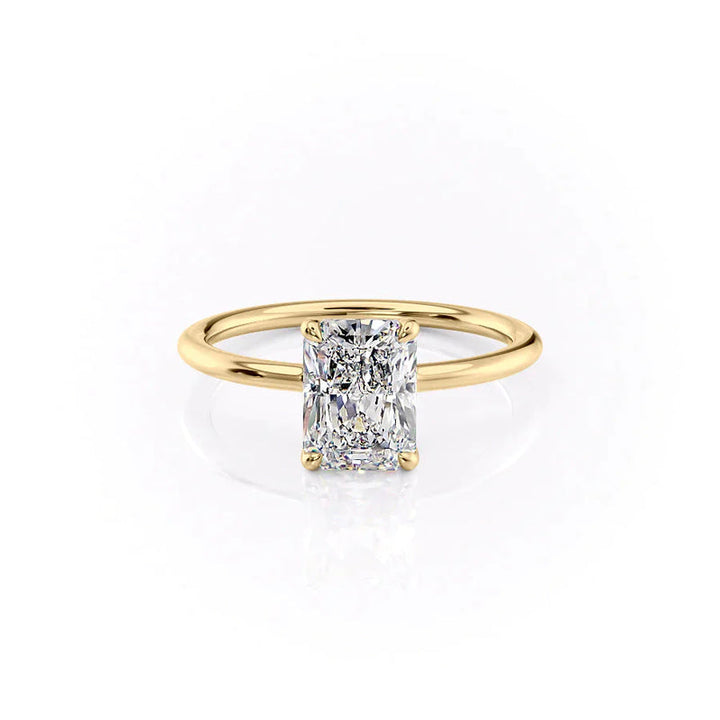 The Ashley Set With A 2 Carat Radiant Lab Diamond