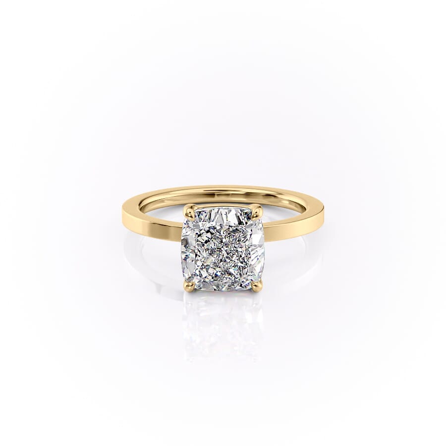 The Eleanor Set With A 2 Carat Cushion Lab Diamond