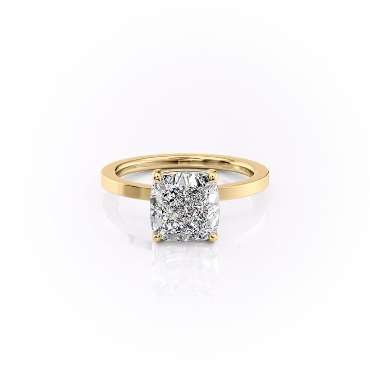 The Eleanor Set With A 2 Carat Cushion Lab Diamond