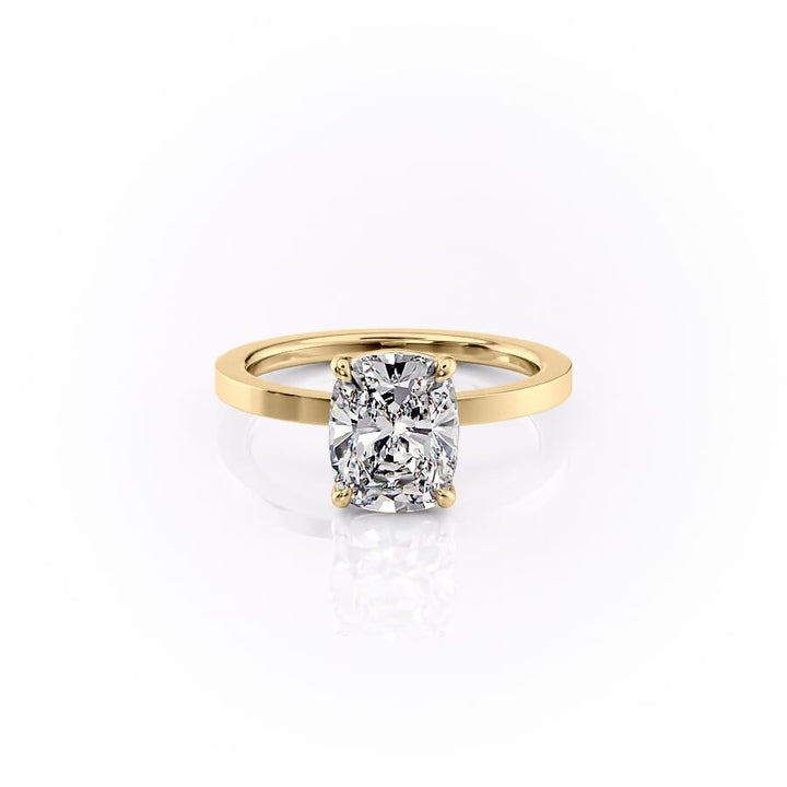 The Eleanor Set With A 2 Carat Elongated Cushion Lab Diamond