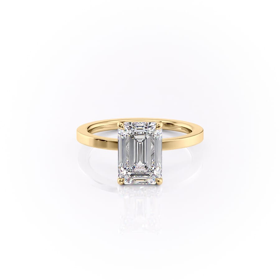 The Eleanor Set With A 2 Carat Emerald Lab Diamond