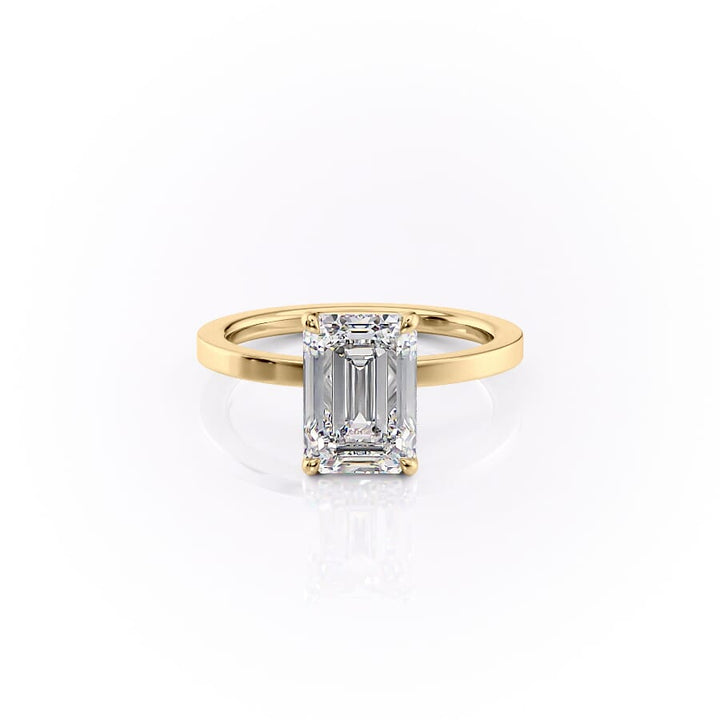 The Eleanor Set With A 2 Carat Emerald Lab Diamond