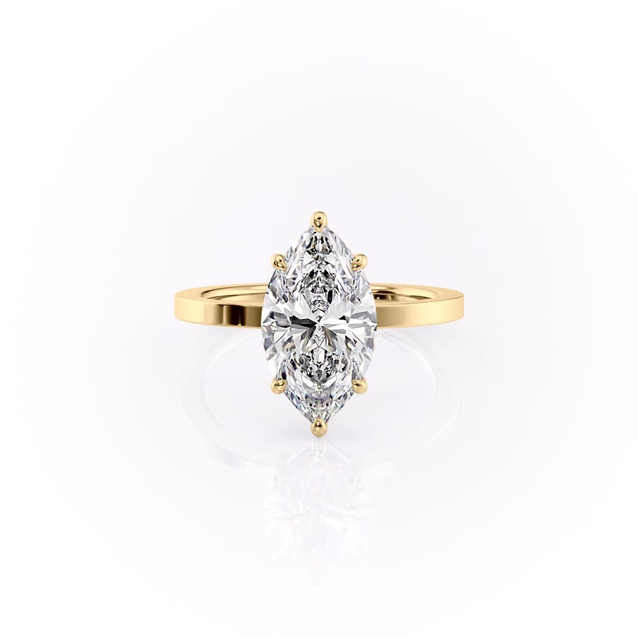 The Eleanor Set With A 2 Carat Marquise Lab Diamond