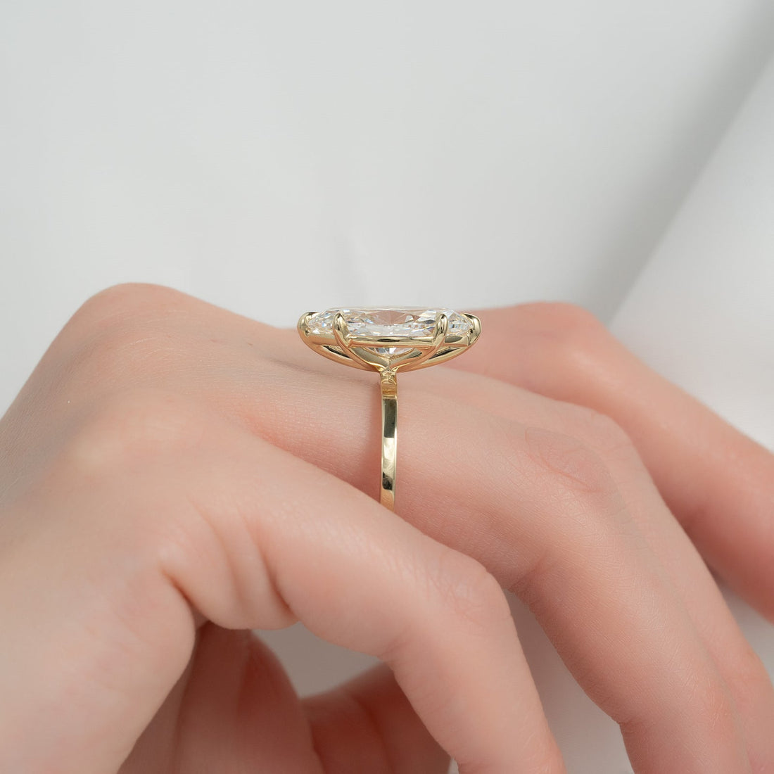 The Eleanor Set With A 2 Carat Marquise Lab Diamond