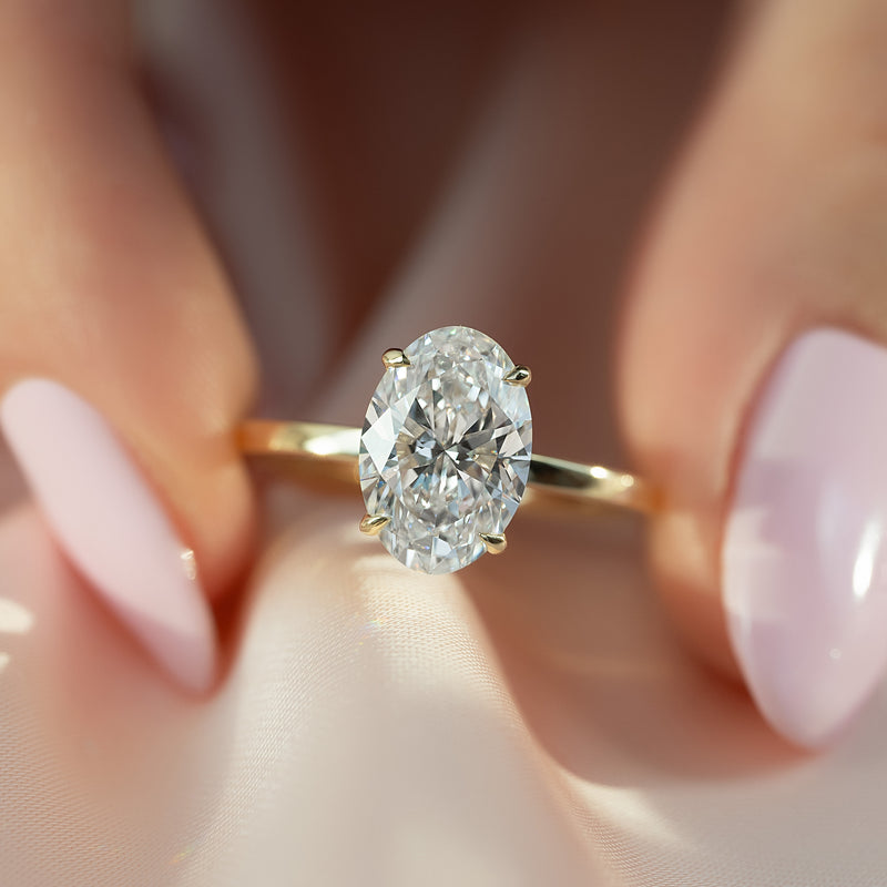 The Eleanor Set With A 2 Carat Oval Lab Diamond