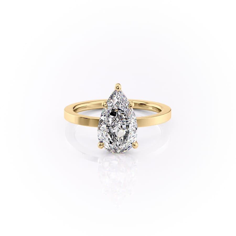 The Eleanor Set With A 2 Carat Pear Lab Diamond