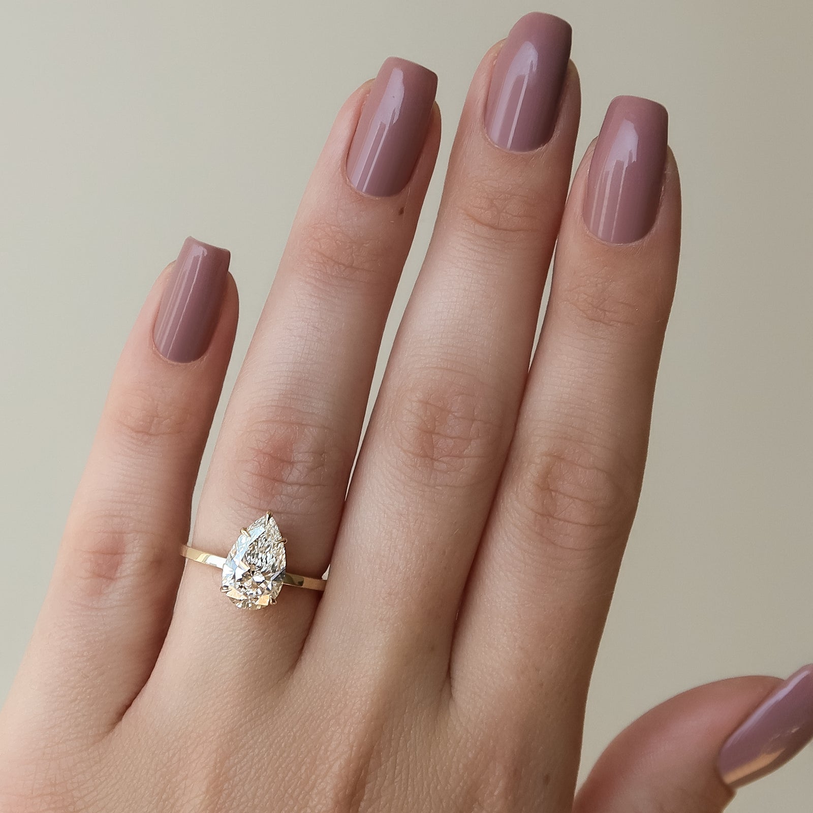The Eleanor Set With A 2 Carat Pear Lab Diamond