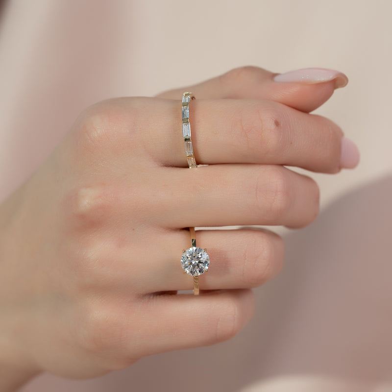 The Eleanor Set With A 2 Carat Round Lab Diamond