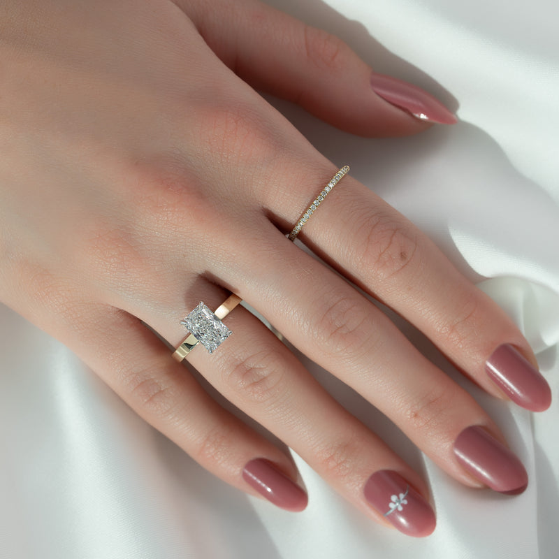 The Eleanor Set With A 2 Carat Radiant Lab Diamond