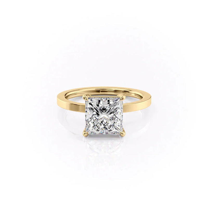 The Eleanor Set With A 2 Carat Princess Lab Diamond