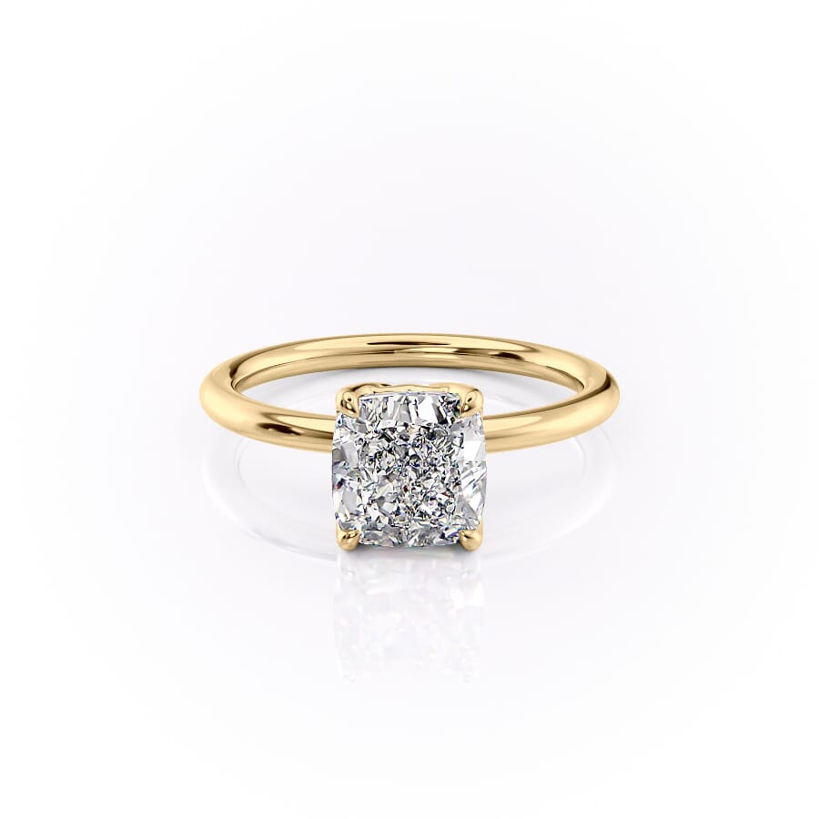The Alison Set With A 2 Carat Cushion Lab Diamond