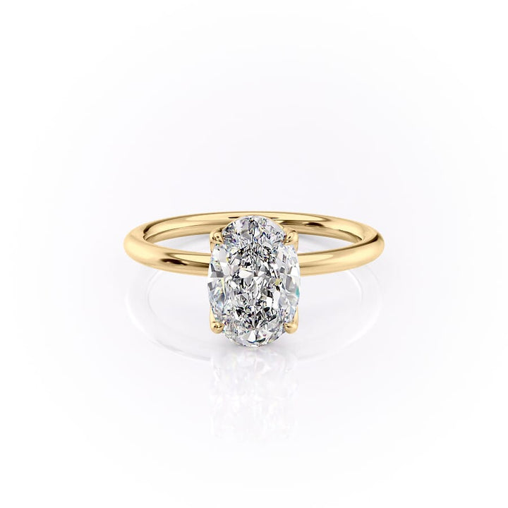 The Alison Set With A 2 Carat Oval Lab Diamond
