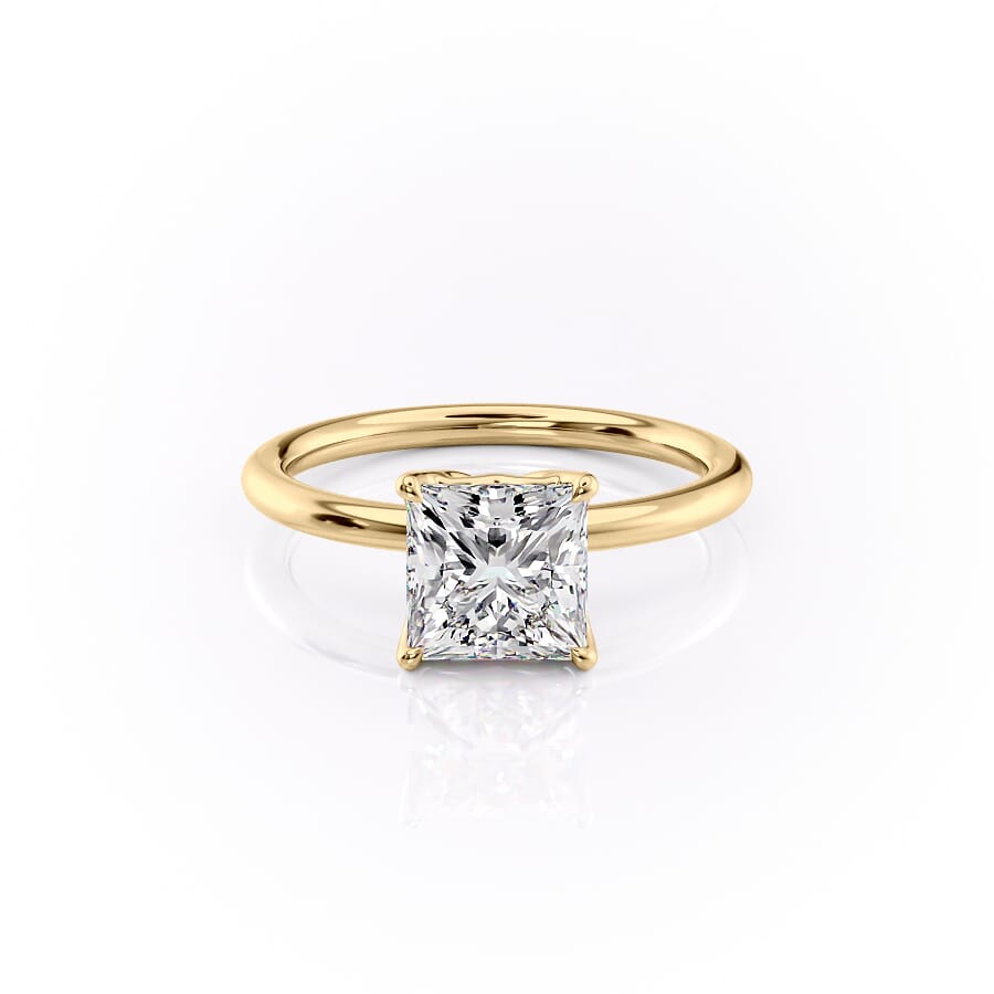 The Alison Set With A 2 Carat Princess Lab Diamond