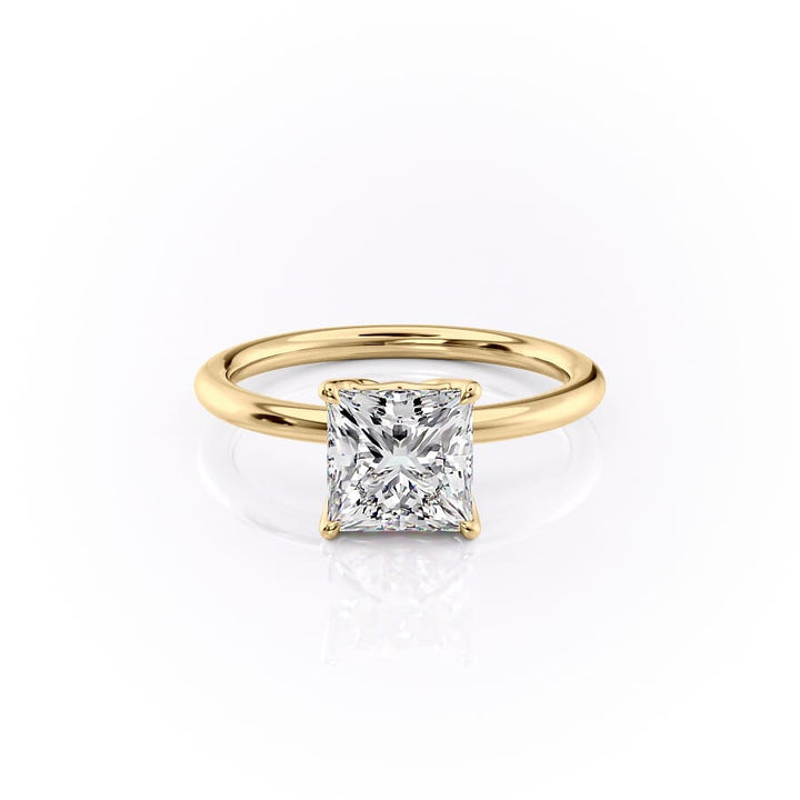 The Alison Set With A 2 Carat Princess Lab Diamond