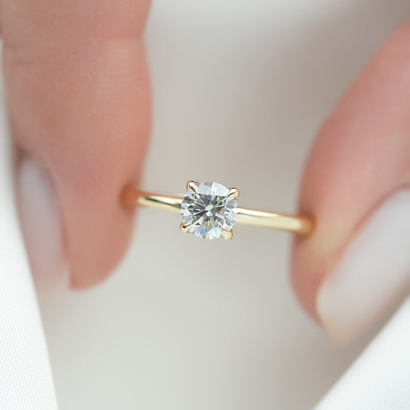 The Alison Set With A 2 Carat Round Lab Diamond