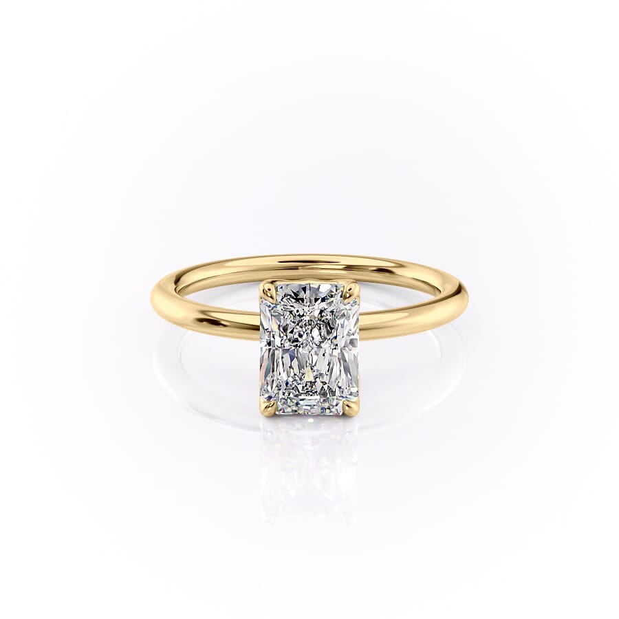 The Alison Set With A 2 Carat Radiant Lab Diamond