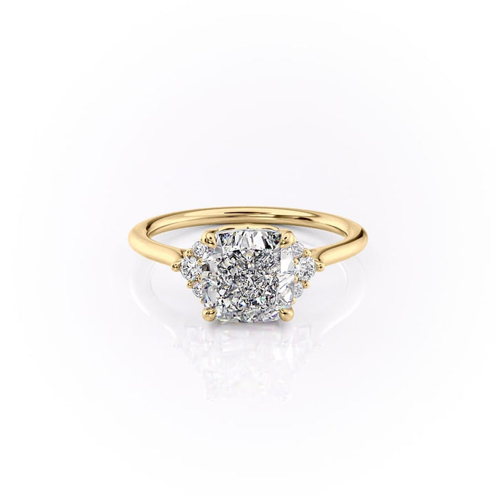 The Victoria Set With A 2 Carat Cushion Lab Diamond