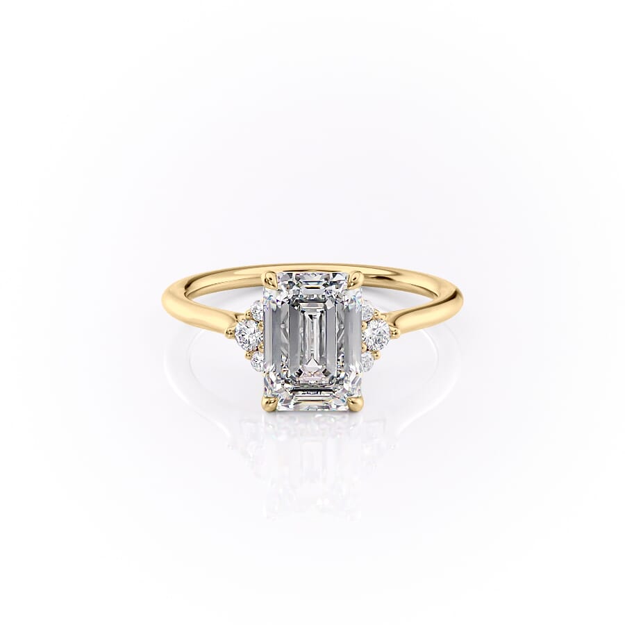 The Victoria Set With A 2 Carat Emerald Lab Diamond
