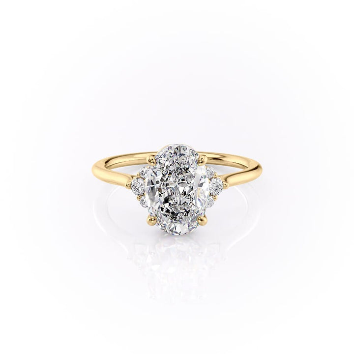The Victoria Set With A 2 Carat Oval Lab Diamond