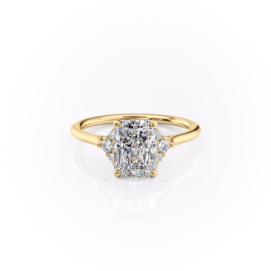 The Victoria Set With A 2 Carat Radiant Lab Diamond