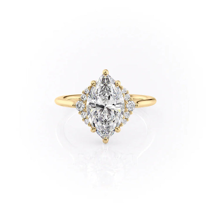 The Victoria Set With A 2 Carat Marquise Lab Diamond
