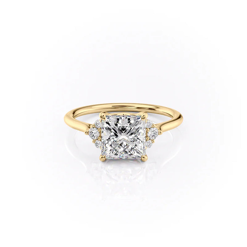 The Victoria Set With A 2 Carat Princess Lab Diamond