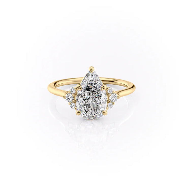 The Victoria Set With A 2 Carat Pear Lab Diamond