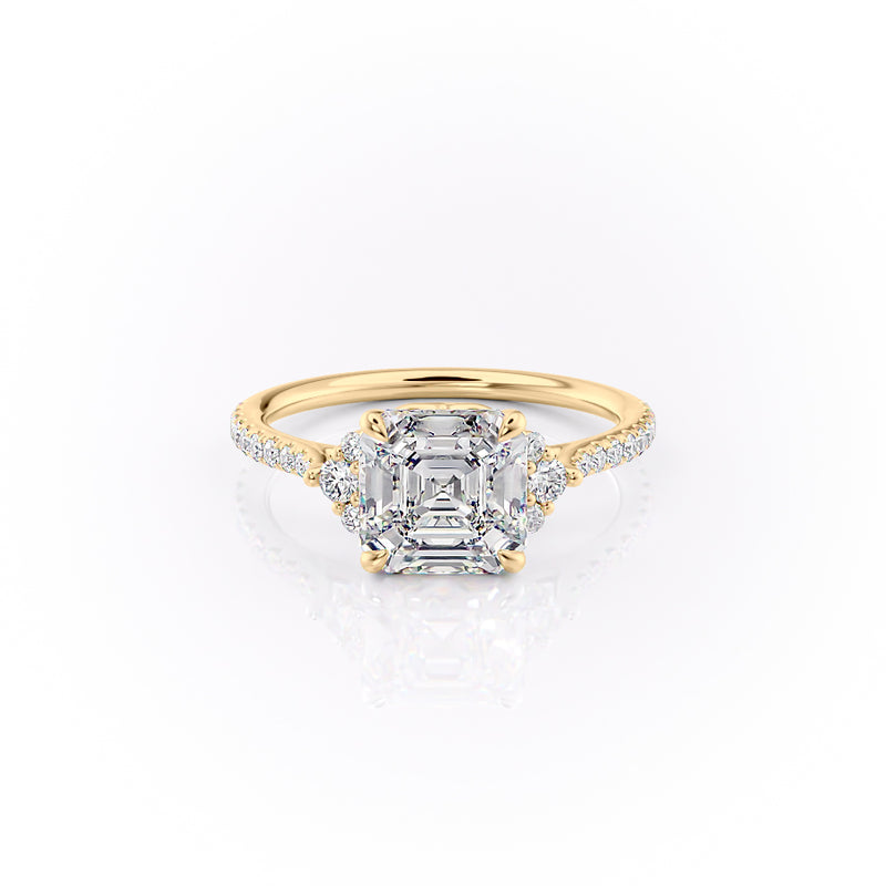 The Pave Victoria Set With A 2 Carat Asscher Lab Diamond