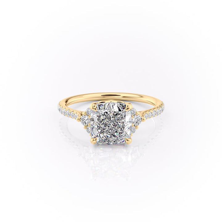 The Pave Victoria Set With A 2 Carat Cushion Lab Diamond