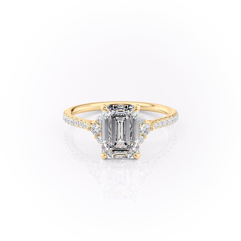 The Pave Victoria Set With A 2 Carat Emerald Lab Diamond