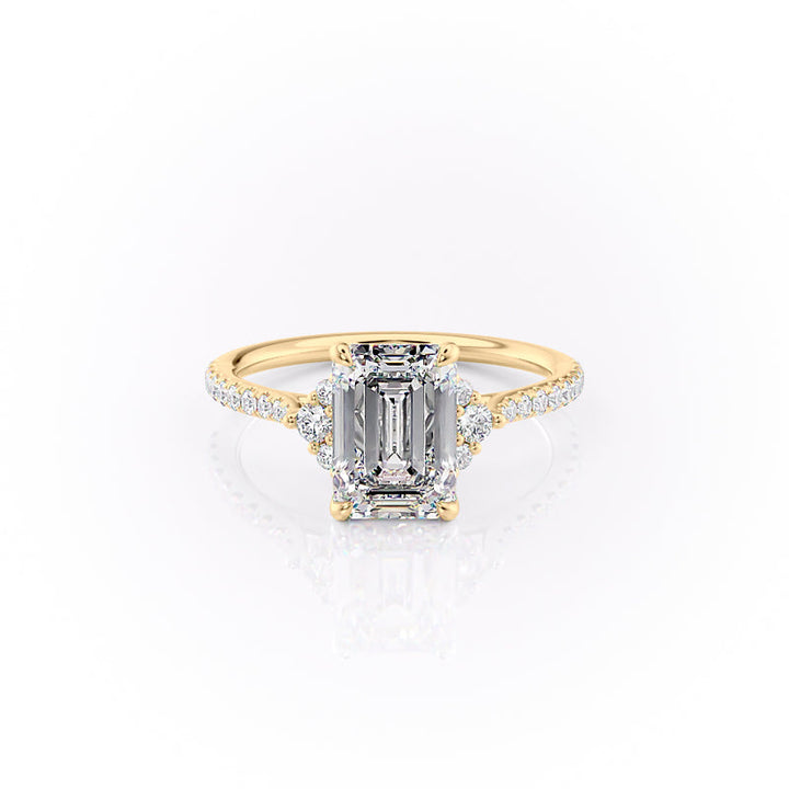 The Pave Victoria Set With A 2 Carat Emerald Lab Diamond