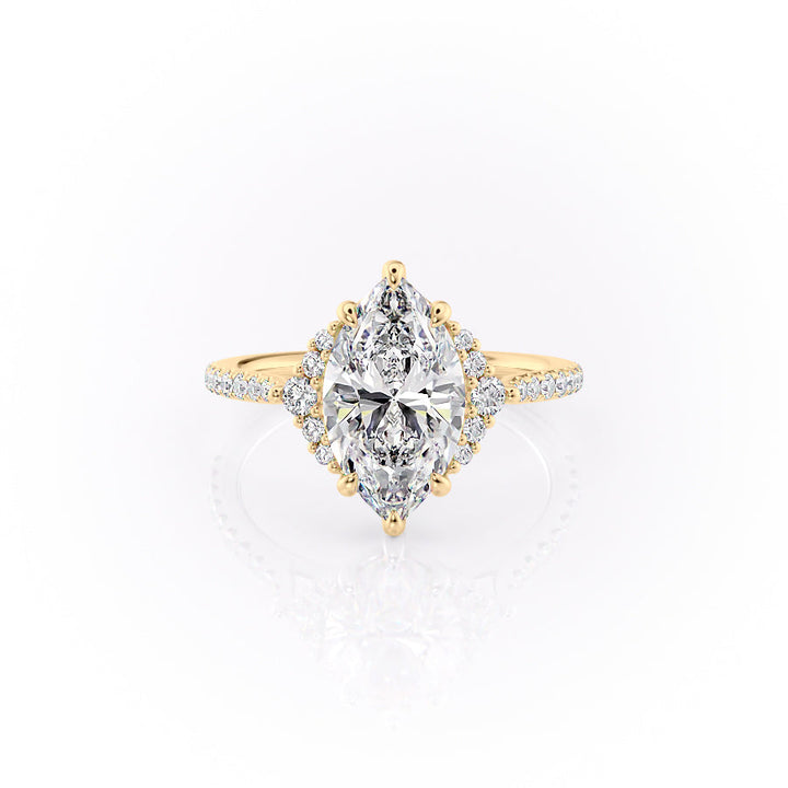 The Pave Victoria Set With A 2 Carat Marquise Lab Diamond