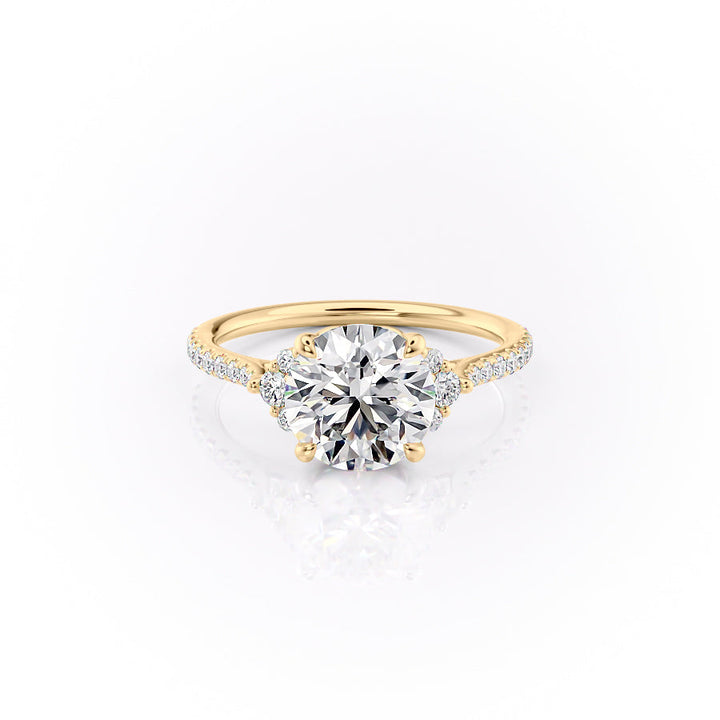 The Pave Victoria Set With A 2 Carat Round Lab Diamond
