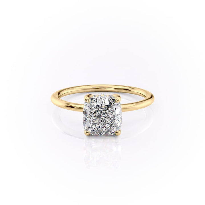 The Sarah Set With A 2 Carat Cushion Lab Diamond