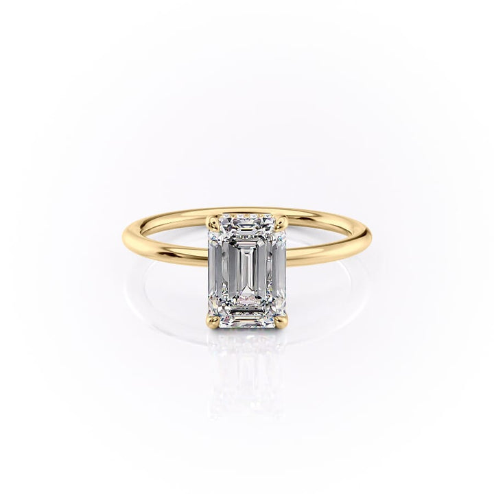 The Sarah Set With A 2 Carat Emerald Lab Diamond