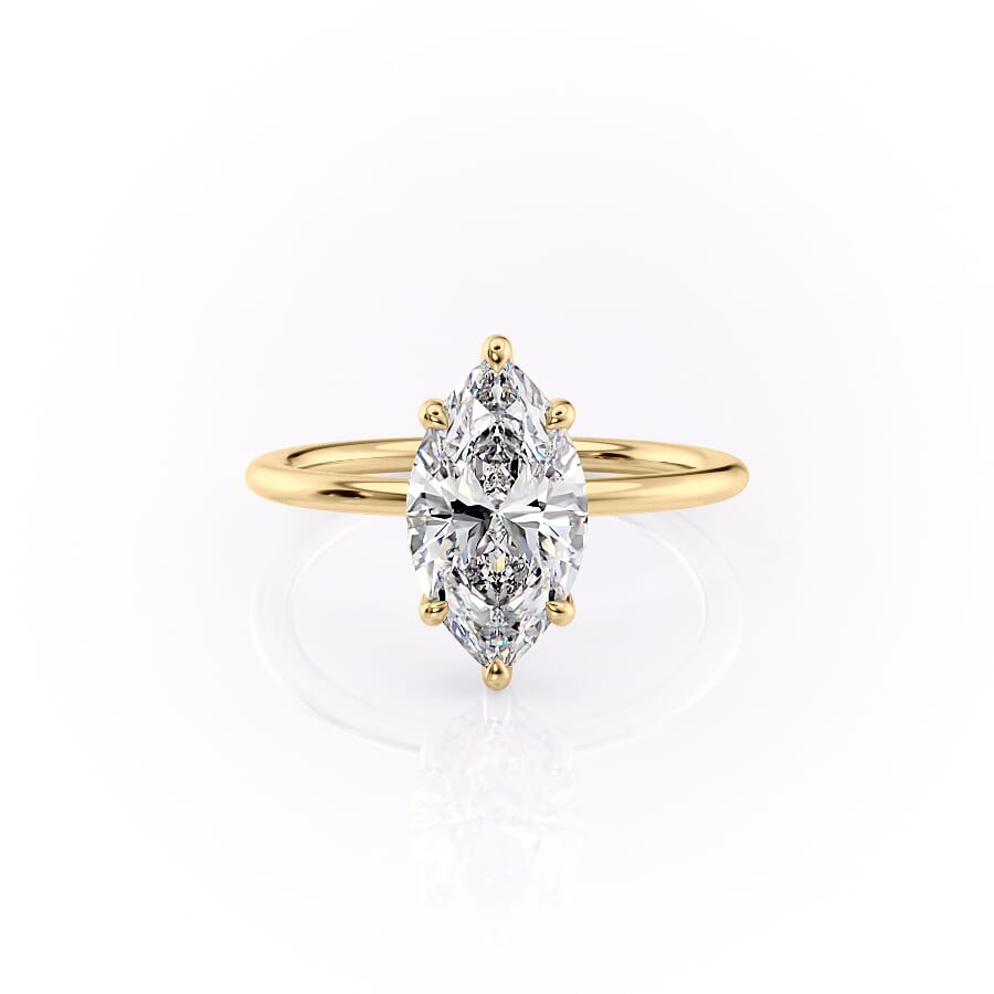 The Sarah Set With A 2 Carat Marquise Lab Diamond