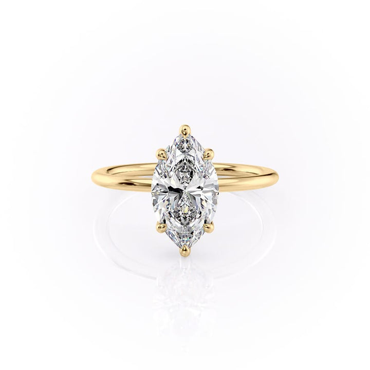 The Sarah Set With A 2 Carat Marquise Lab Diamond