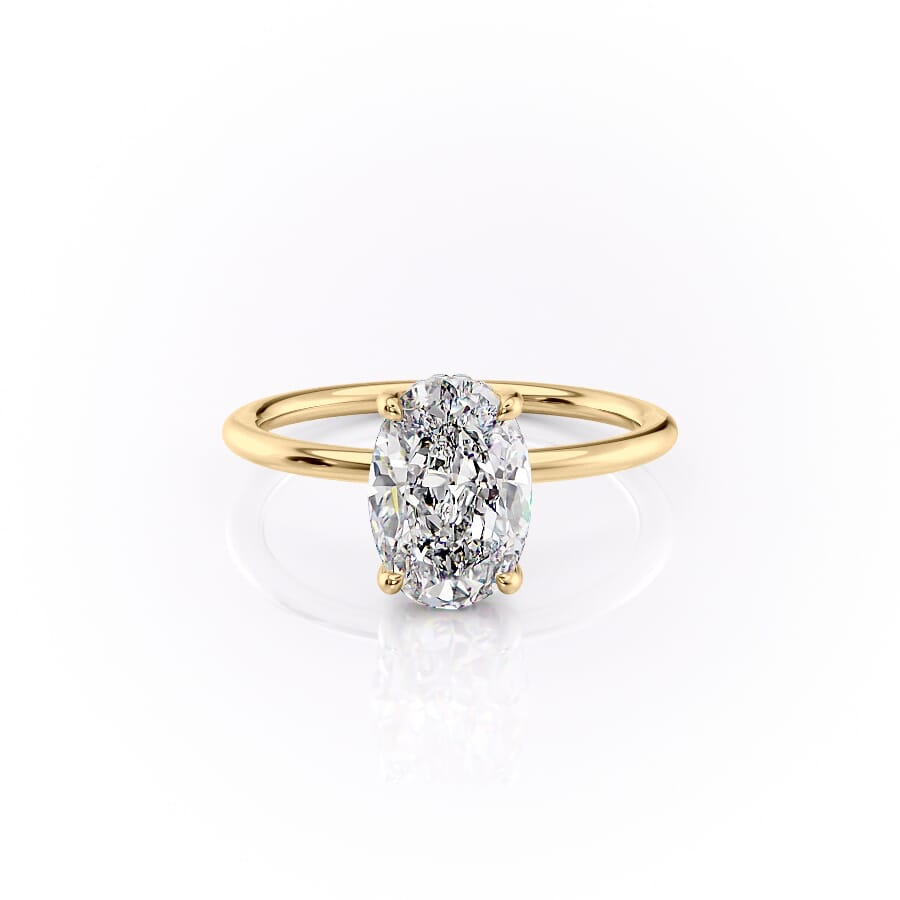 The Sarah Set With A 2 Carat Oval Lab Diamond