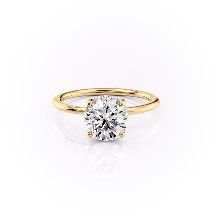 The Sarah Set With A 2 Carat Round Lab Diamond