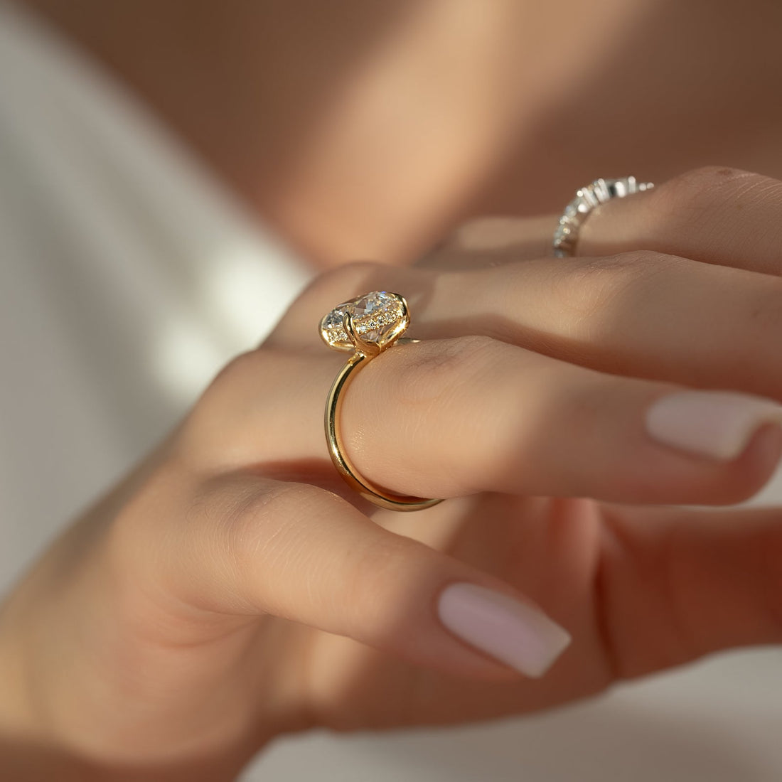 The Sarah Set With A 2 Carat Round Lab Diamond