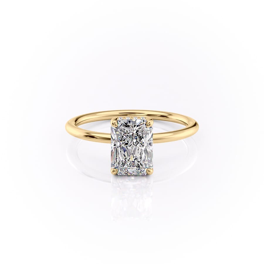 The Sarah Set With A 2 Carat Radiant Lab Diamond