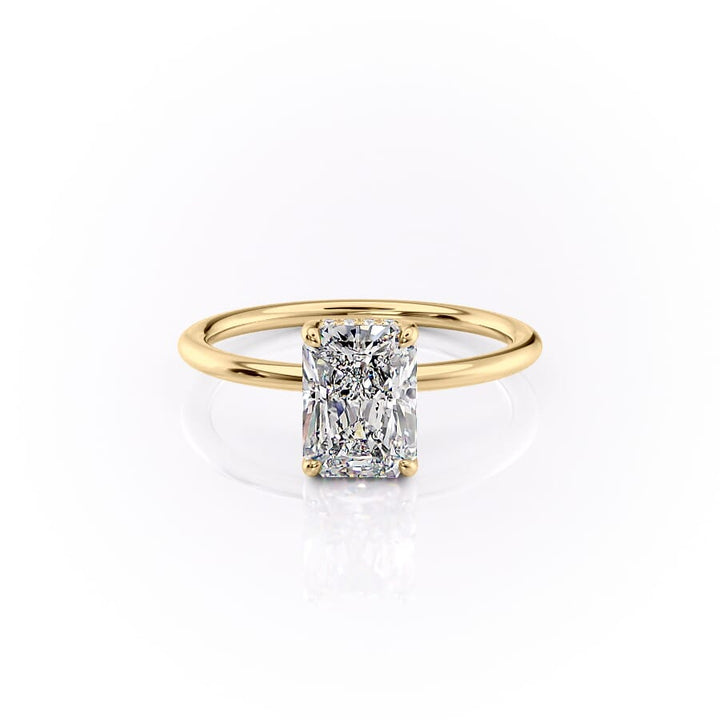 The Sarah Set With A 2 Carat Radiant Lab Diamond