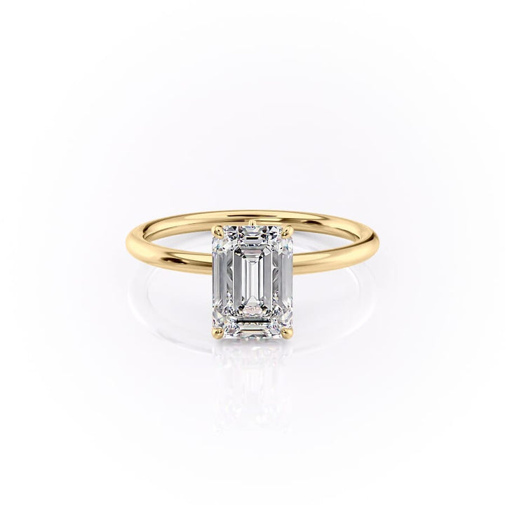 The Luna Set With A 2 Carat Emerald Lab Diamond