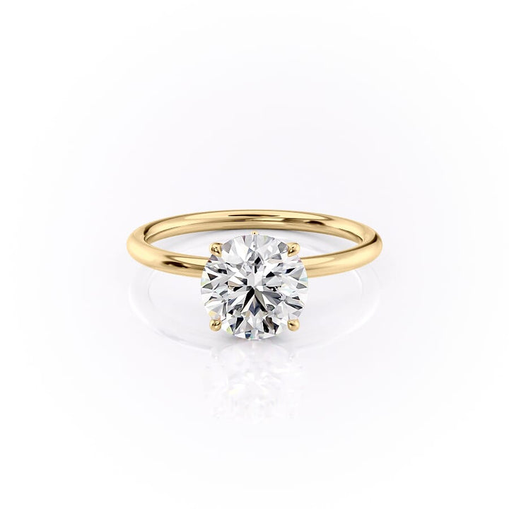 The Luna Set With A 2 Carat Round Lab Diamond
