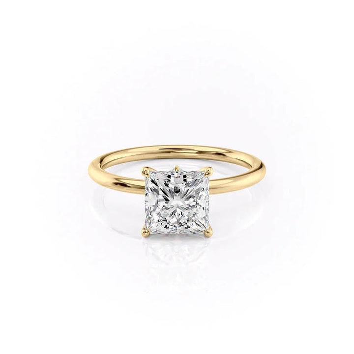 The Luna Set With A 2 Carat Princess Lab Diamond