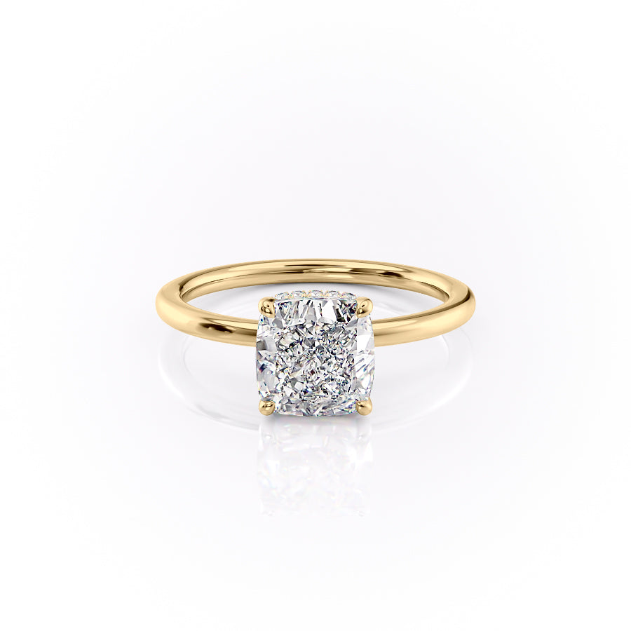 The Margot Set With A 2 Carat Cushion Lab Diamond