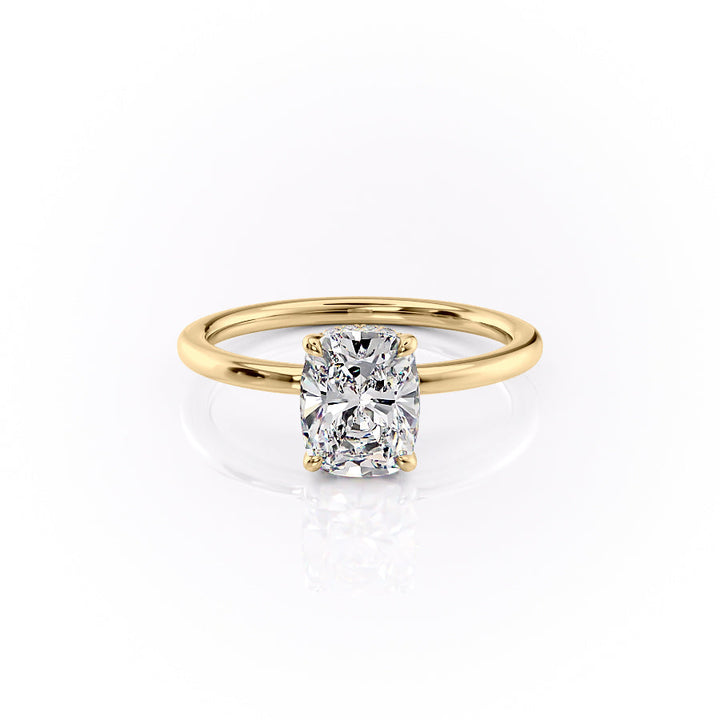 The Margot Set With A 2 Carat Elongated Cushion Lab Diamond