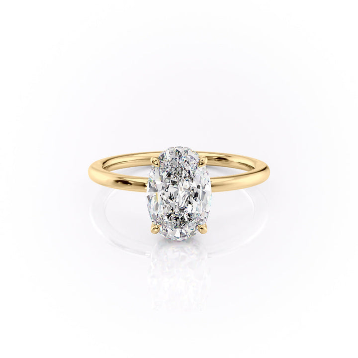 The Margot Set With A 2 Carat Oval Lab Diamond