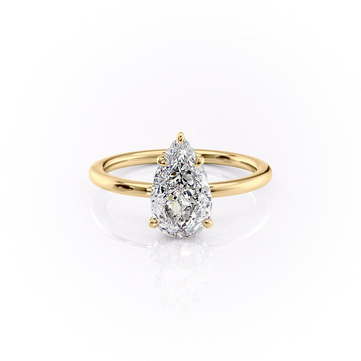 The Margot Set With A 2 Carat Pear Lab Diamond
