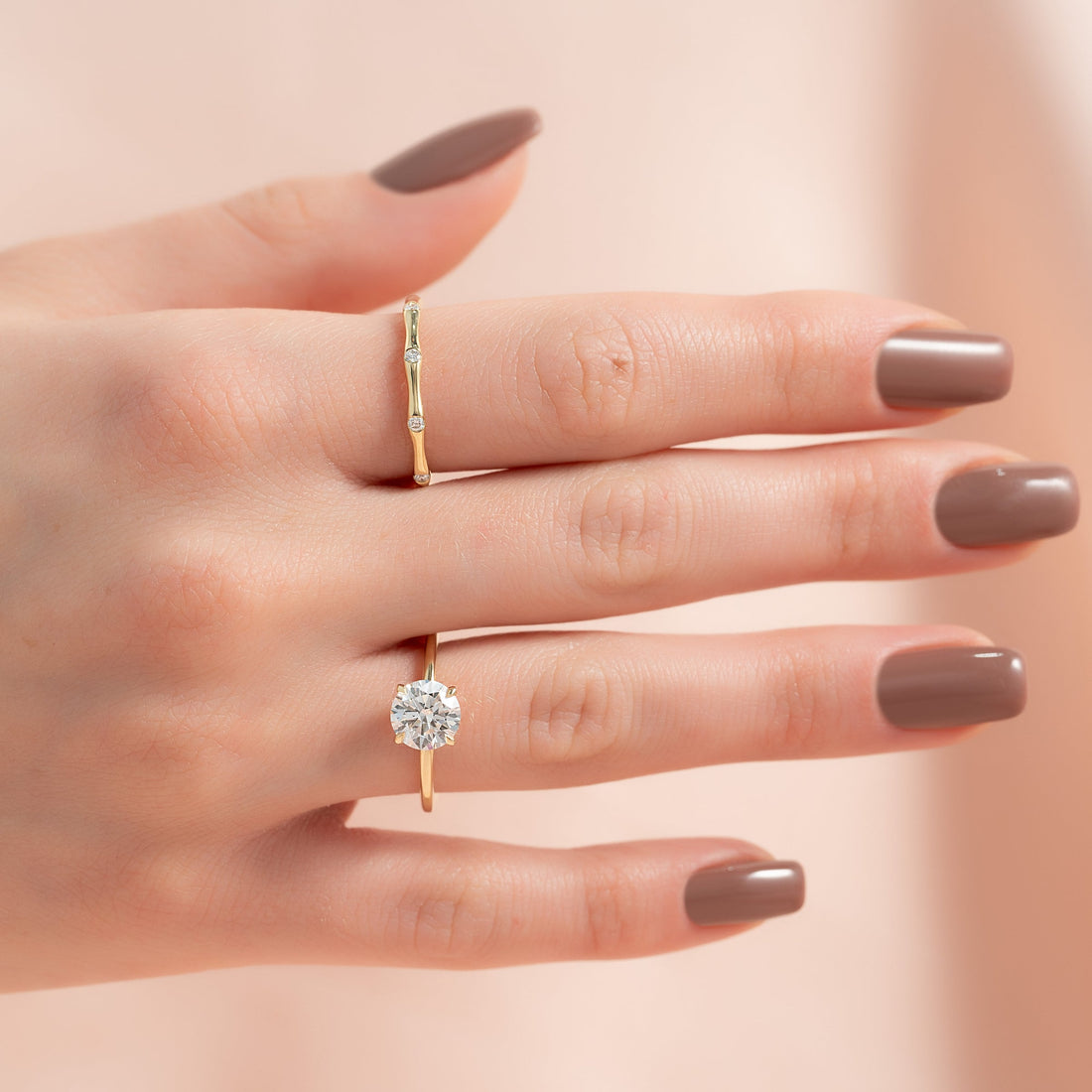 The Margot Set With A 2 Carat Round Lab Diamond